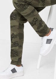 Sweatbukse med camouflage og  glitter, RAINBOW
