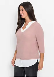 Genser med isydd bluse, bonprix
