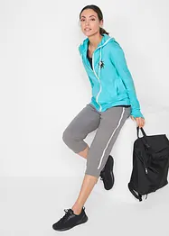 Joggebukse av bomull (2-pack), capri-lengde, bonprix