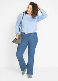 Wide Leg-jeans High Waist, stretch, bonprix