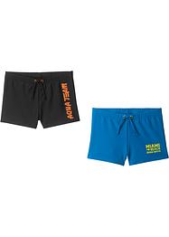 Badebukse til barn, av resirkulert polyamid (2-pack), bpc bonprix collection