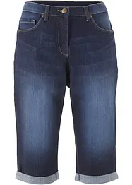 Jeans-bermuda med stretch og oppbrettet nederkant, bonprix