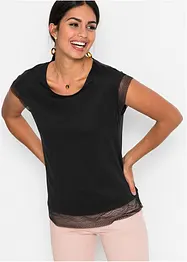 Boxy topp med blonde, bonprix