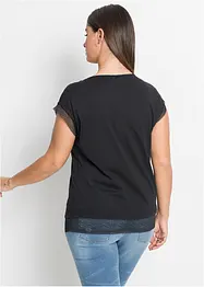 Boxy topp med blonde, bonprix
