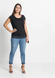 Boxy topp med blonde, bonprix