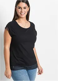 Boxy topp med blonde, bonprix