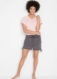 Shorts med rynking, bonprix