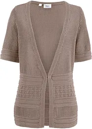 Cardigan med hullmønster, bonprix
