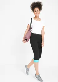 Capri-leggings med kanter i kontrastfarge, bonprix