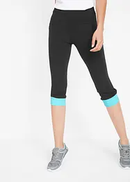 Capri-leggings med kanter i kontrastfarge, bonprix