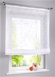 Transparent liftgardin med print, med resirkulert polyester, bonprix