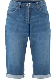 Jeans-bermuda med stretch og oppbrettet nederkant, bonprix