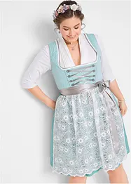 Dirndl med blondeforkle, knelang (2-delt sett), bonprix