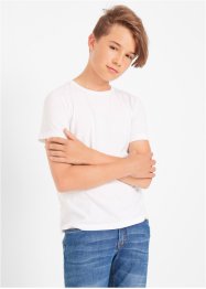 Basic T-shirt til gutt, økologisk bomull (3-pack), bpc bonprix collection