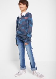 Langermet genser med kamuflasjetrykk , gutt, bpc bonprix collection