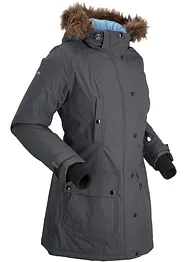 Lang outdoor-funksjonsjakke med hette, vanntett, bonprix