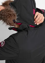 Vattert parkas i vannavvisende materiale, bonprix