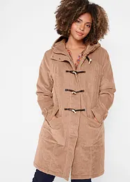 Halvlang duffelcoat med fôr, bonprix