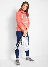 Sweatshirt med glitterprint, bonprix