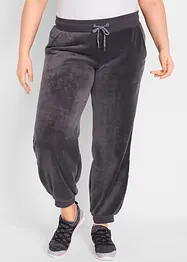 Fleece-joggebukse med komfortlinning, bonprix