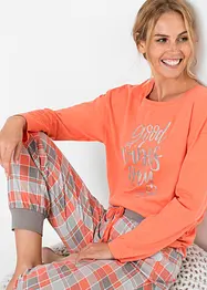 Pyjamas med oversized topp, bonprix