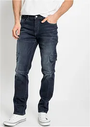 Slim Fit cargo-stretchjeans, Straight, bonprix