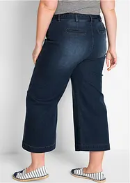 7/8-lang High Waist ultrasoft jeans med knytebelte, Loose Fit, bonprix