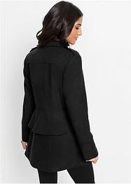 Kort militærjakke med ull, BODYFLIRT boutique