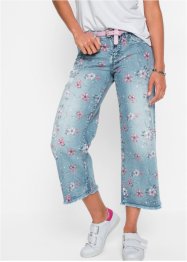 Culotte-jeans med blomsterprint, RAINBOW