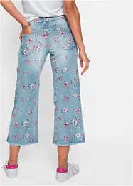 Culotte-jeans med blomsterprint, RAINBOW