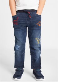 Jeans til gutt, med dinosaur-motiv, Regular Fit, John Baner JEANSWEAR