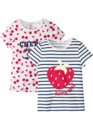 T-shirt til jente (2-pack), bpc bonprix collection
