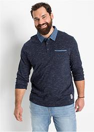 Poloshirt, lang arm, John Baner JEANSWEAR