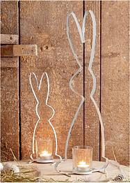 Telys holder i hare-form (2-delt sett), bpc living bonprix collection