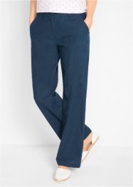 Vevd bukse med bærekraftig lin og komfortlinning, bpc bonprix collection