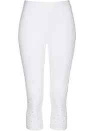 Capri-leggings med glitterstener, bonprix