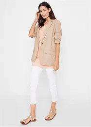 Blazer med bærekraftig lin, Loose Fit, bpc bonprix collection