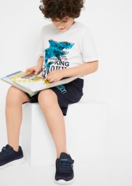 T-shirt til gutt, med vendbare paljetter + bukse (2-delt sett), bpc bonprix collection