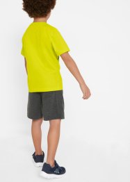 T-shirt til gutt, med vendbare paljetter + kort bukse (2-delt sett), bpc bonprix collection