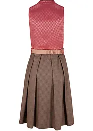 Dirndl med komfort-effekt, knelang (2-delt sett), bonprix