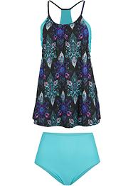 Lang tankini (2-delt sett), RAINBOW