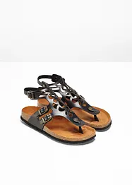 Behagelig sandal i skinn, bonprix