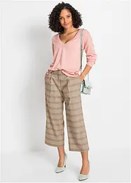 Oversized genser med V-hals, bonprix