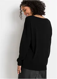 Oversized genser i viskosemiks, bonprix
