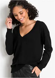 Oversized genser i viskosemiks, bonprix