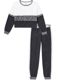 Pyjamas og en noe kortere, langermet topp, bpc bonprix collection