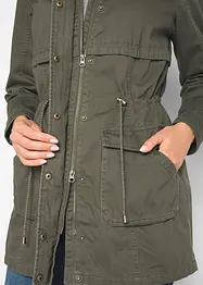 Bomullsparkas med jerseyfôr, bonprix