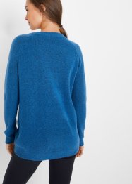 Strikket genser med V-hals, Oversized Fit, bpc bonprix collection