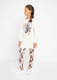 Sweatshirt og leggings (2-delt sett) økologisk bomull, jente, bpc bonprix collection