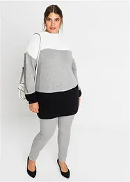 Lang genser med striper, bonprix